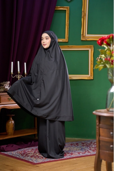 Telekung Layla Black